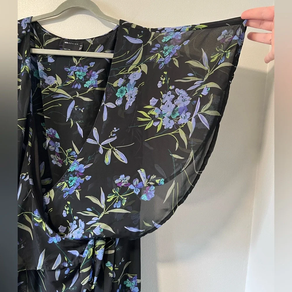 ASOS Floral Wrap Dress - Picture 3 of 8
